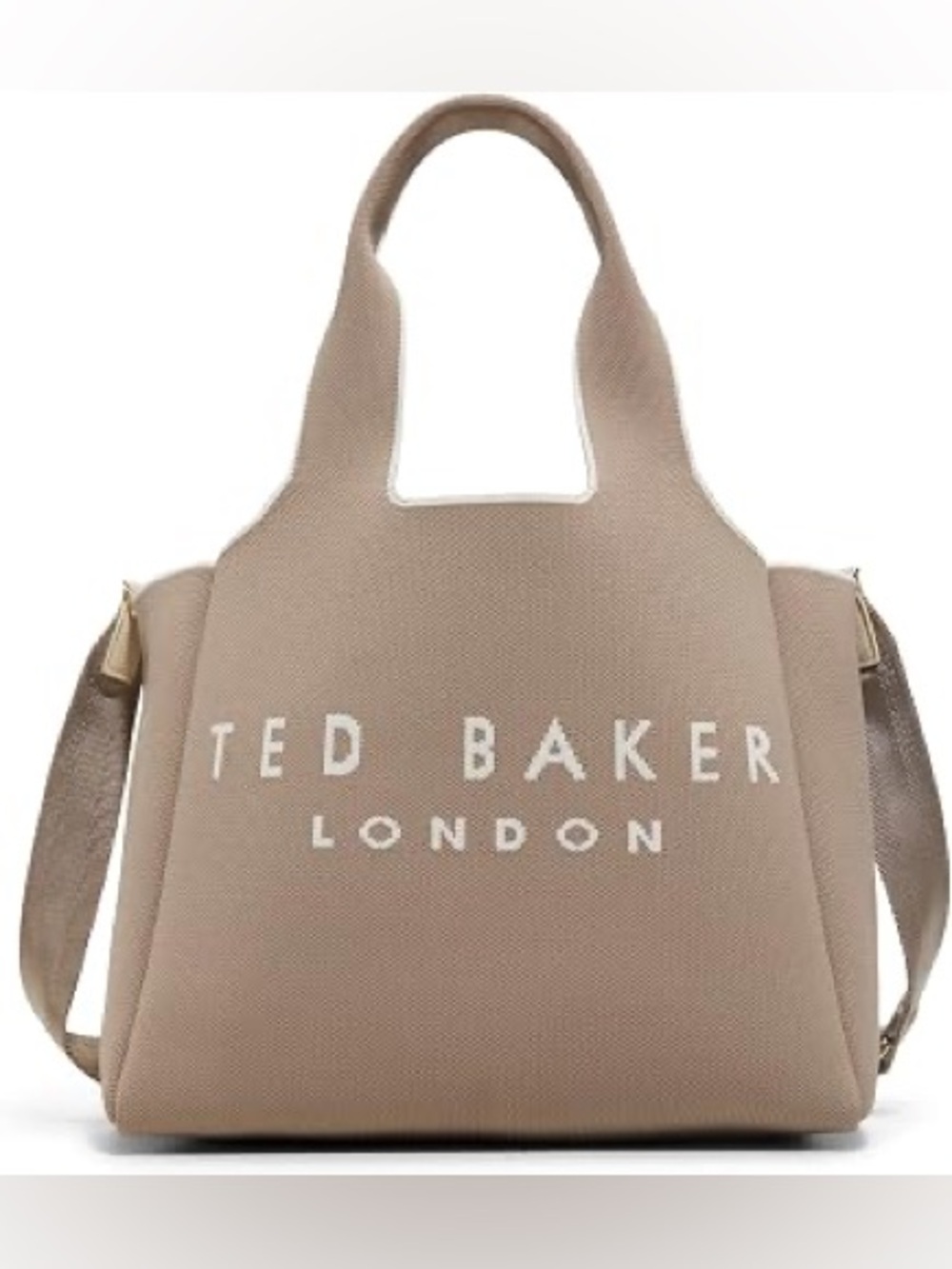 Ted Baker Taupe Logo Tote Bag